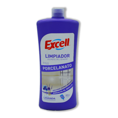 EXCELL LIMPIADOR PORCELANATO LAVANDA-MANZANILLA 900 CC