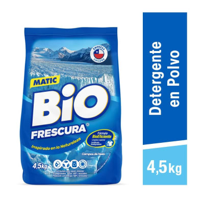 BIO FRESCURA DETERGENTE POLVO MATIC 4,5 KG CAMPOS DE HIELO