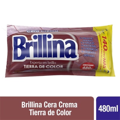 BRILLINA CERA DOYPACK TIERRA COLOR 480 ML