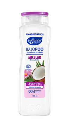 BALLERINA ACONDICIONADOR AGUA DE COCO Y FLOR DE CACTUS 750 ML