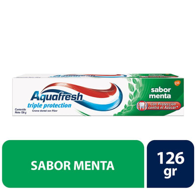 AQUAFRESH TRIPLE PROTECTION SABOR MENTA 126 GR