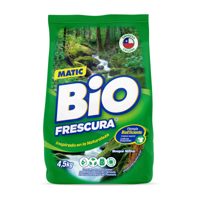 BIO FRESCURA DETERGENTE POLVO MATIC 4,5 KG BOSQUE NATIVO