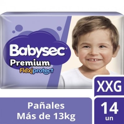 BABYSEC PREMIUM PAÑAL TALLA XXG 14 UND
