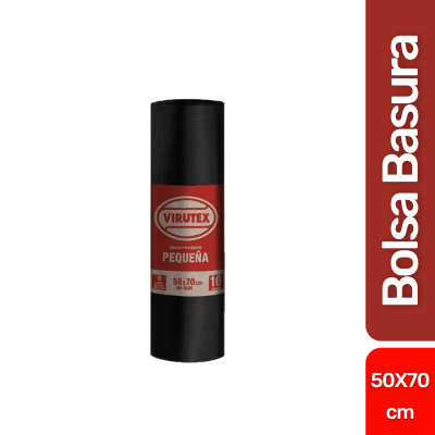 VIRUTEX PRO BOLSA BASURA 50X70 10 UNID