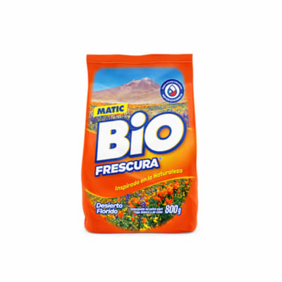 BIO FRESCURA DETERGENTE POLVO MATIC DESIERTO FLORIDO 800 GRS