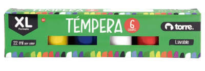 TORRE TEMPERA 6 COLORES
