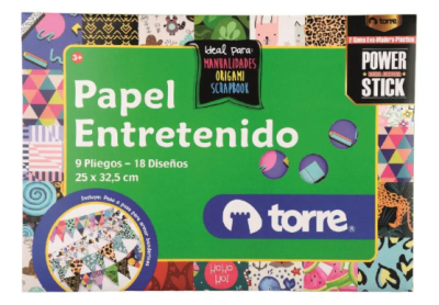 TORRE CARPETA PAPEL ENTRETENIDO 9 PLIEGOS