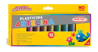 ARTEL PLASTICINA ARTELINA 12 UNIDADES