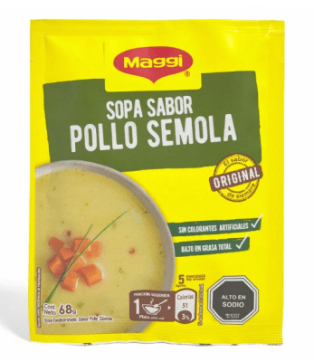 MAGGI SOPA POLLO SEMOLA 68 GR