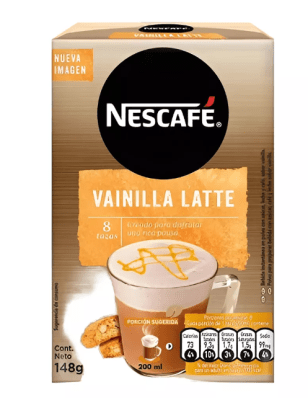 NESCAFÉ VAINILLA LATTE  8 UNID