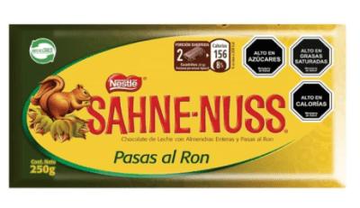 NESTLE SAHNE NUSS PASAS AL RON 250 GR