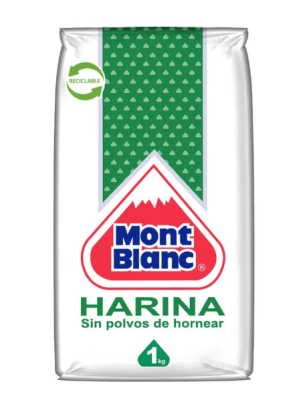 HARINA MONT BLANC SIN POLVOS 1 KG