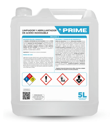 PRIME LIMPIADOR Y ABRILLANTADOR DE ACERO INOXIDABLE - ENV 5L