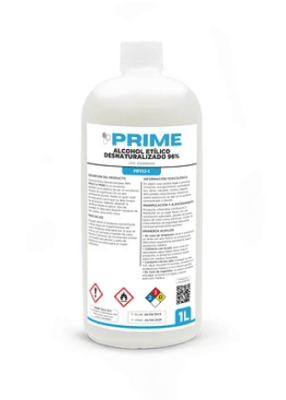 PRIME ALCOHOL ETÍLICO DESNATURALIZADO 96% - ENV 1L