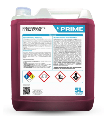PRIME DESENGRASANTE ULTRA PODER ENV 5 LT