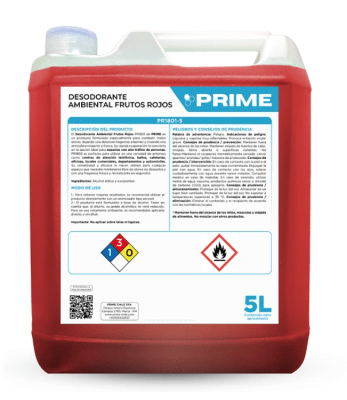 PRIME DESODORANTE AMBIENTAL FRUTOS ROJOS - ENV 5L