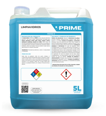 PRIME LIMPIAVIDRIOS - ENV 5L