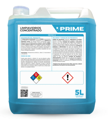 PRIME LIMPIAVIDRIOS CONCENTRADO - ENV 5L