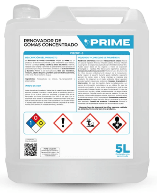 PRIME RENOVADOR DE GOMAS CONCENTRADO - ENV 5L
