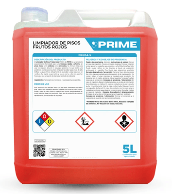 PRIME LIMPIADOR DE PISOS FRUTOS ROJOS - ENV 5L