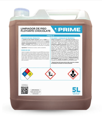 PRIME LIMPIADOR DE PISO FLOTANTE CHOCOLATE - ENV 5L