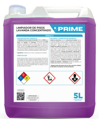 PRIME LIMPIADOR DE PISOS LAVANDA CONCENTRADO - ENV 5L