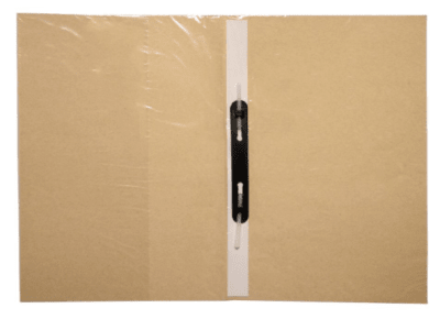 CARPETA PLASTIFICADA AZULO O ROJO C/ ACOCLIP