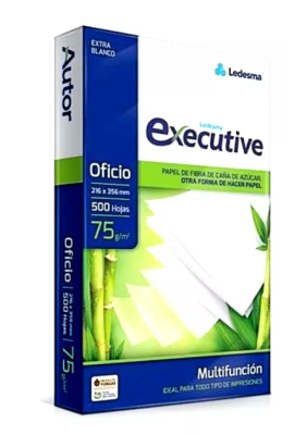 LEDESMA EXECUTIVE RESMA PAPEL FOTOCOPIA TAMAÑO OFICIO 500 HJS