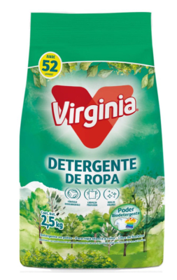 VIRGINIA DETERGENTE DE ROPA EN POLVO 2.5 KG