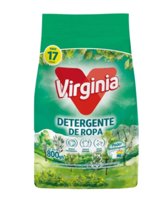 VIRGINIA DETERGENTE DE ROPA EN POLVO 800 GR