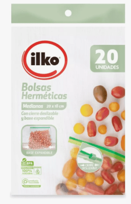 ILKO BOLSA HERMÉTICA 20 X 18 CM 20 UN