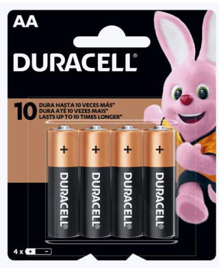 DURACELL PILAS AA 4 UND