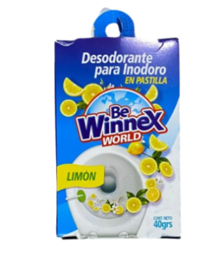 WINNEX DESODORANTE PARA INODORO AROMA LIMÓN 40 GRS