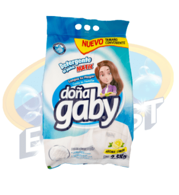 DOÑA GABY DETERGENTE POLVO 2.5KG AROMA LIMÓN