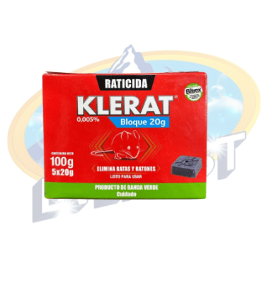 KLERAT RATICIDA 5 BLOQUES 20 GRS (100 GRS)