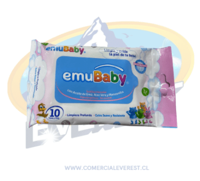 EMUBABY TOALLA HUMEDA 10 UNID