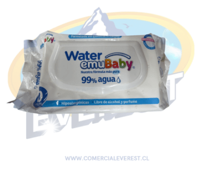 EMUBABY TOALLAS HÚMEDAS WATER 99% AGUA 80 UND