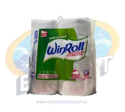 WIN ROLL TOALLA DE PAPEL HOJA SIMPLE PACK 4 UNID