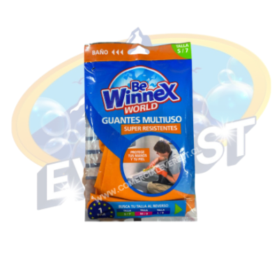 WINNEX GUANTES MULTIUSO NARANJO TALLA S
