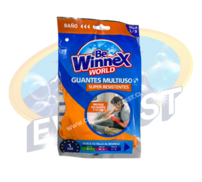 WINNEX GUANTES MULTIUSO NARANJO TALLA L