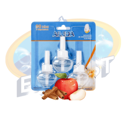 AILEDA REPUESTOS PARA AROMATIZANTE AMBIENTAL ELÉCTRICO MANZANA CANELA 3 UN