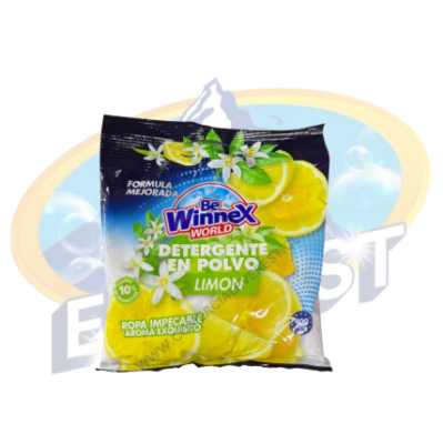 WINNEX DETERGENTE EN POLVO AROMA LIMÓN 400 GR