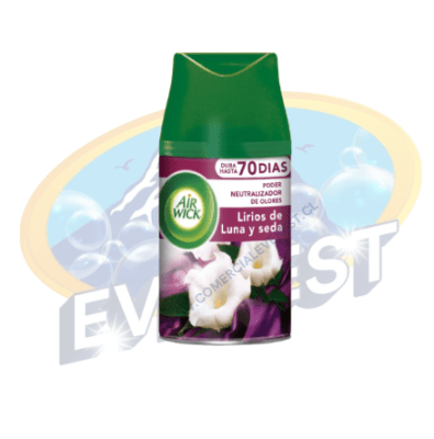 AIR WICK DESODORANTE RECARGA LIRIOS DE LUNA Y SEDA 250 ML