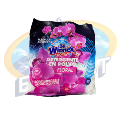 WINNEX DETERGENTE EN POLVO AROMA FLORAL 400 GR