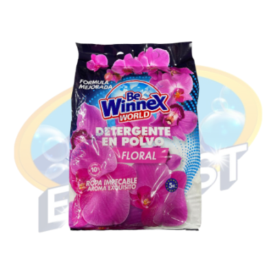 WINNEX DETERGENTE EN POLVO AROMA FLORAL 5 KG