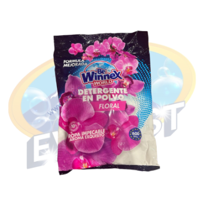 WINNEX DETERGENTE EN POLVO AROMA FLORAL 800 GR
