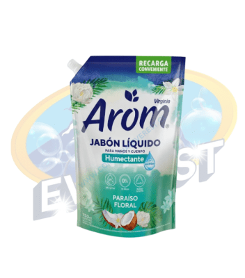 AROM JABÓN LÍQUIDO PARAISO FLORAL DOY PACK 750 ML