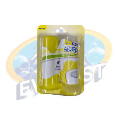 AILEDA DISCO ACTIVO INODORO APLICADOR Y 6 DISCOS LIMÓN