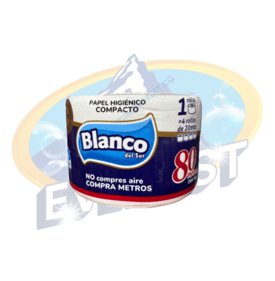 BLANCO PAPEL HIGIÉNICO DOBEL HOJA 80 MTS