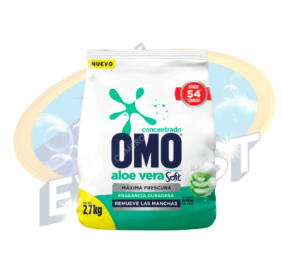 OMO DETERGENTE CONCENTRADO EN POLVO ALOE VERA 2.7 KG